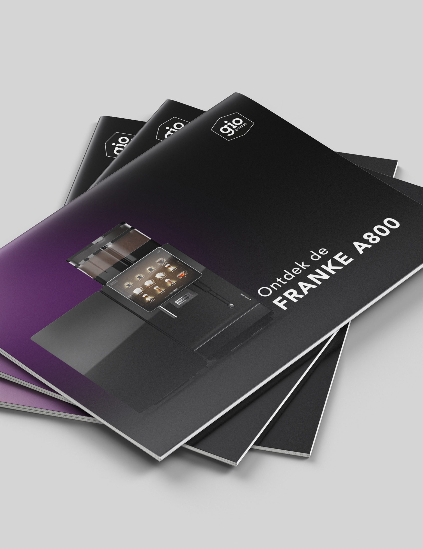 Brochure voor de Franke A800 koffiemachine