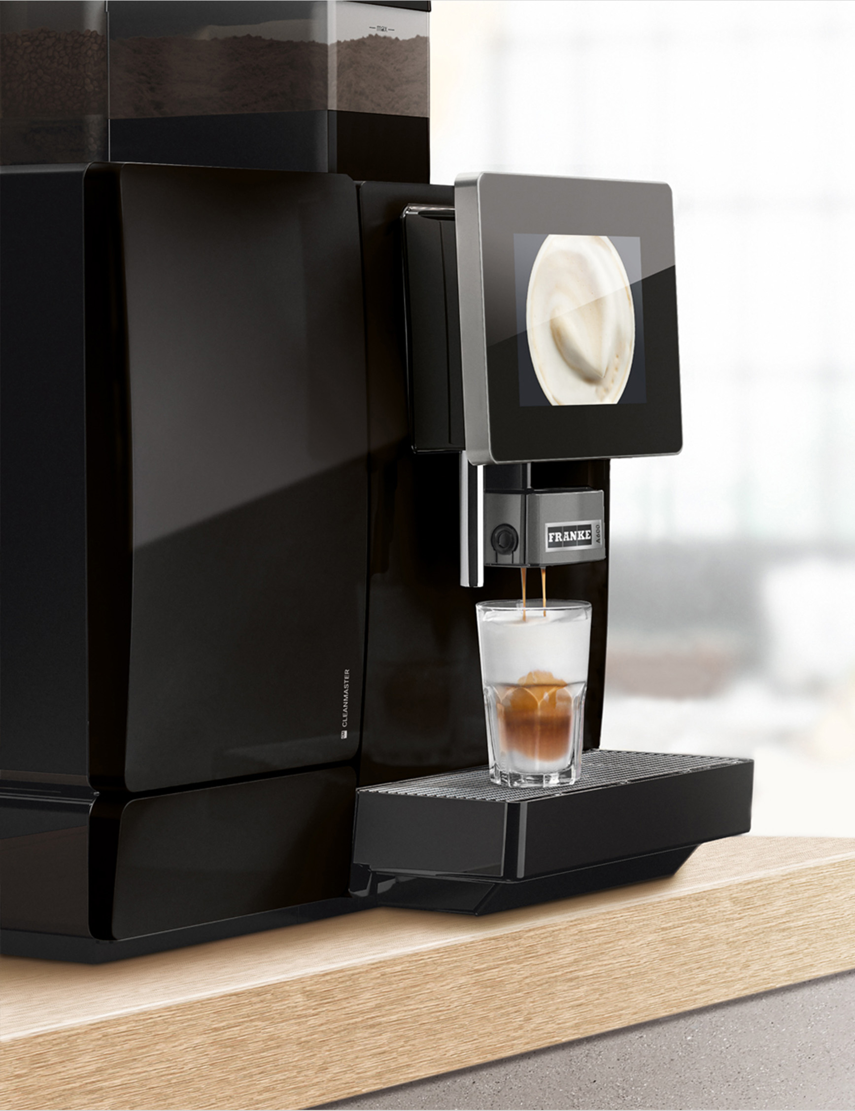 Gio Coffee Franke A600 koffiebonnemachine voor op werk