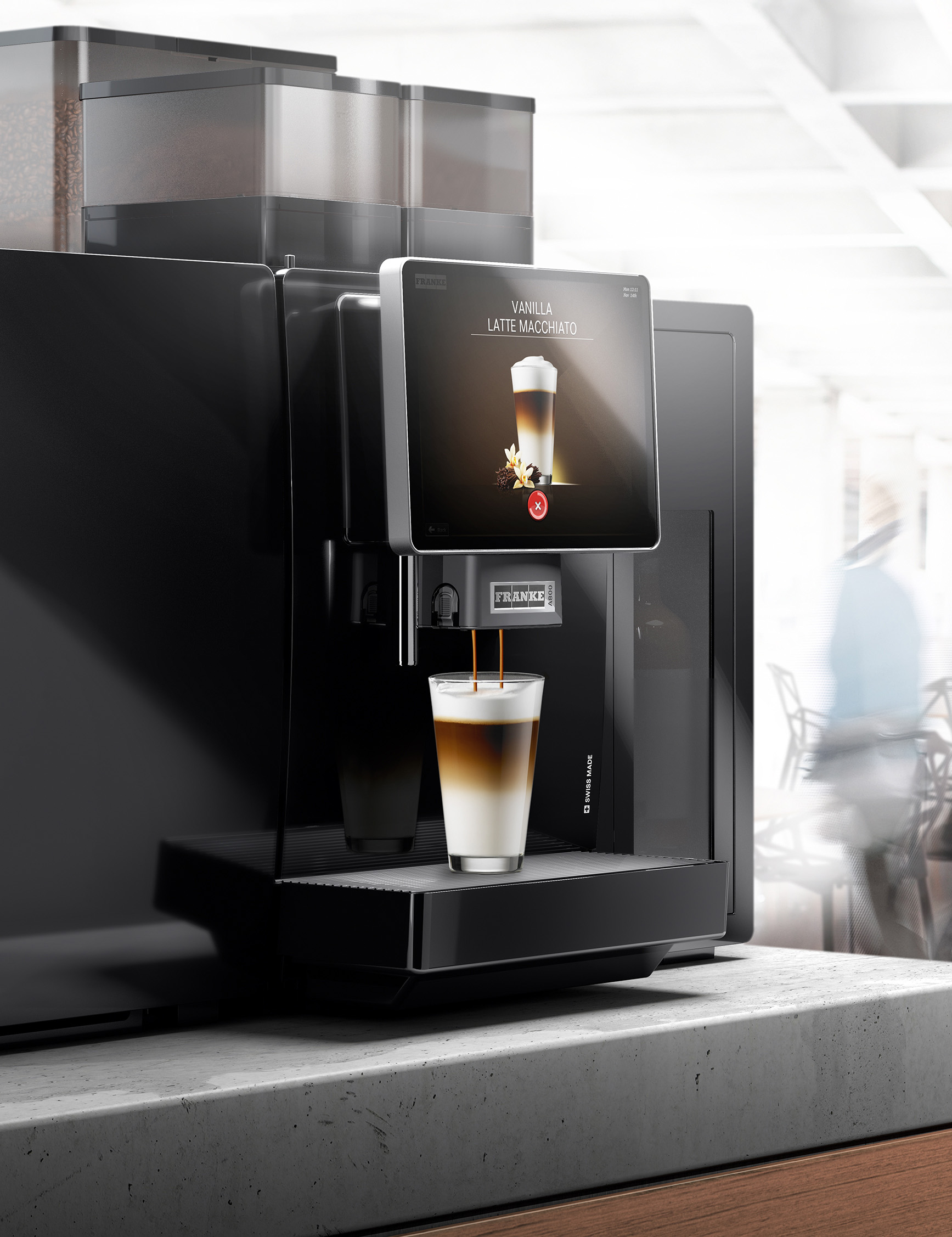 Gio Coffee Franke A800 zakelijke koffiebonenmachine met verse melk