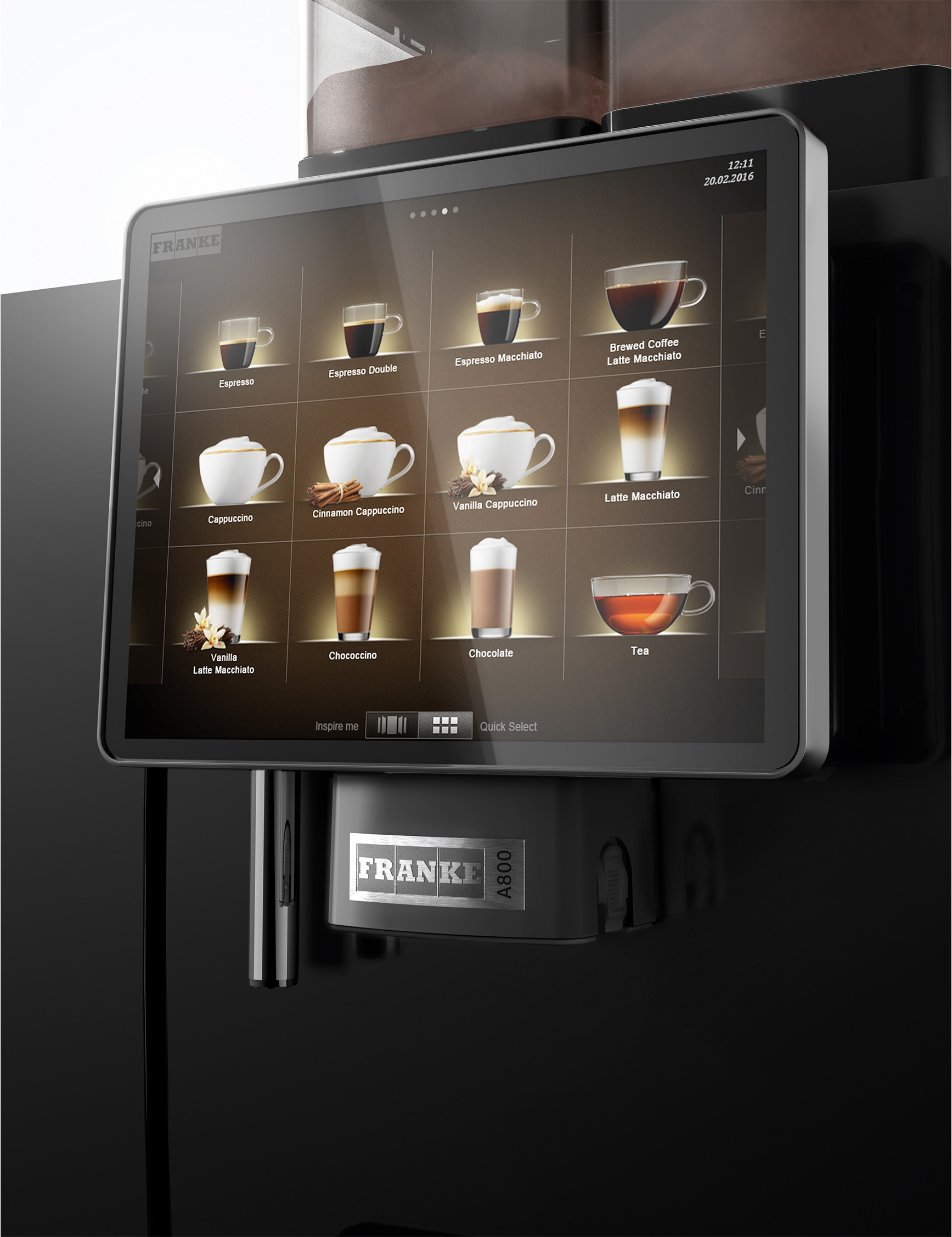 Gio-Coffee-Franke-A800-Koffiebonenmachine-Zakelijk-gebruik-Verse-Melk-Detail-3-staand