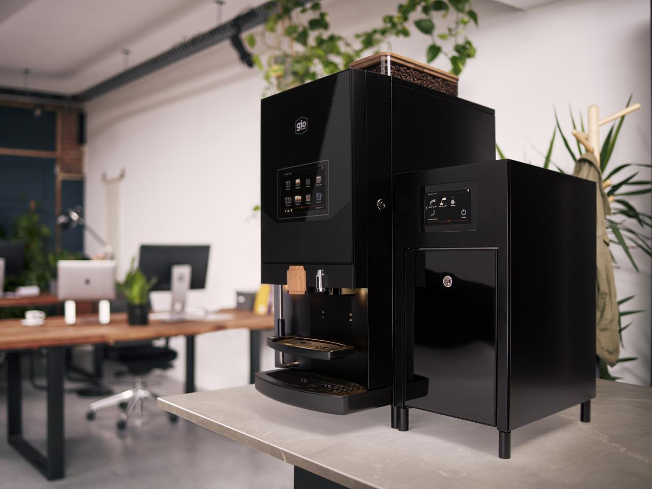 Lagundo Lattia FM koffiebonenmachine op kantoor