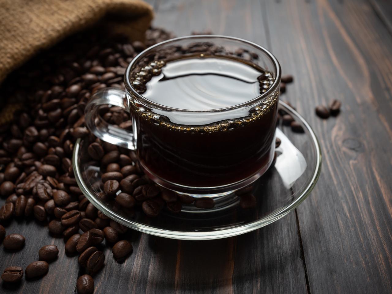 ristretto in glazen kop