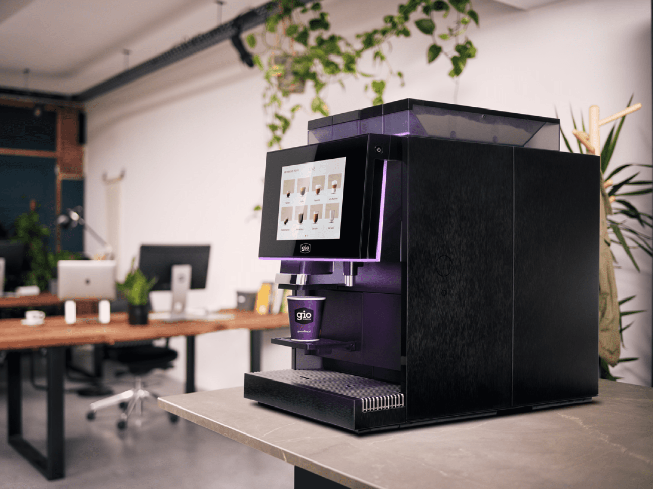 Gio Coffee Alba koffiemachine op kantoor