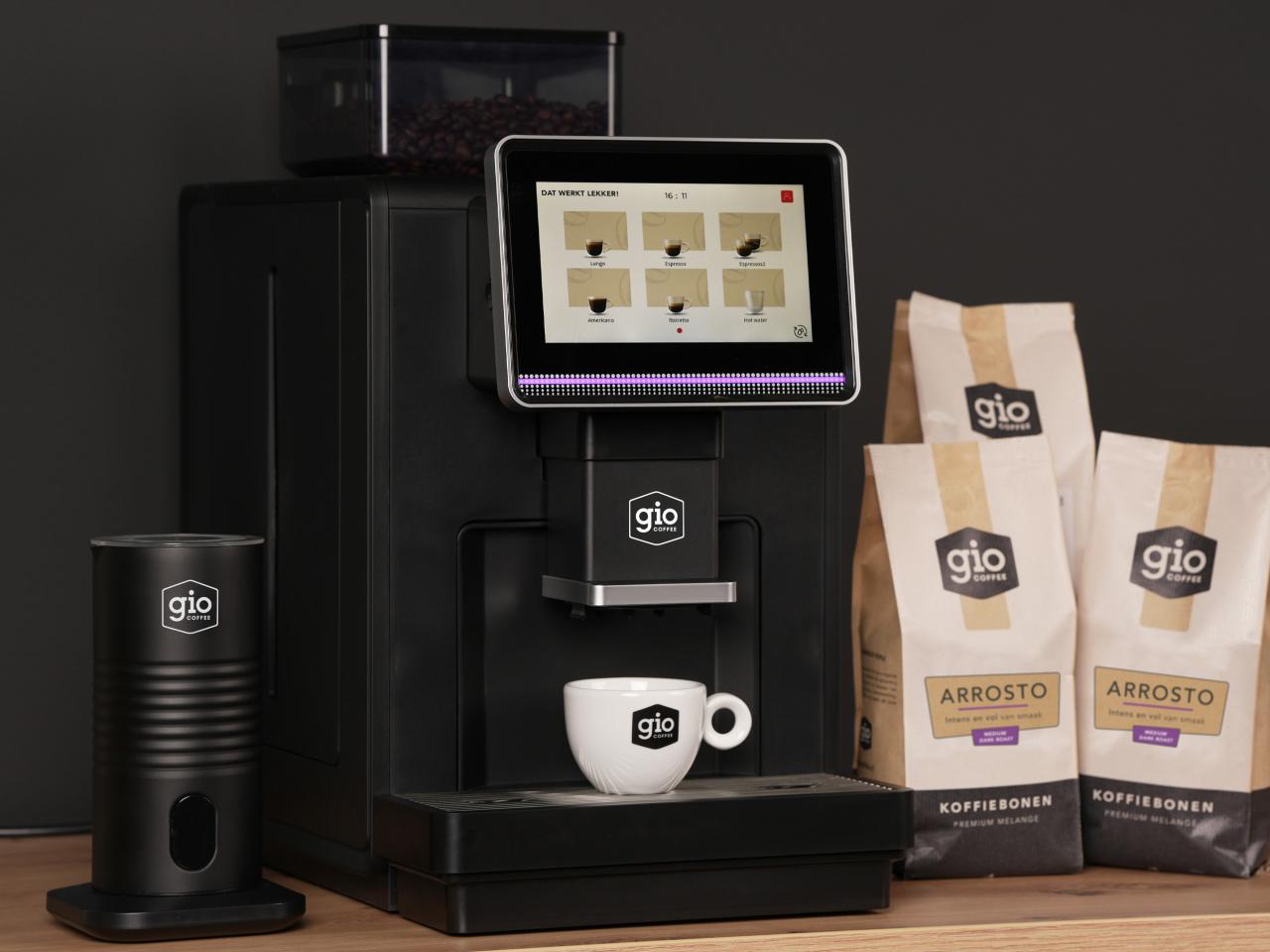Gio Coffee Direct volledige koffieabonnement voor kleine bedrijven