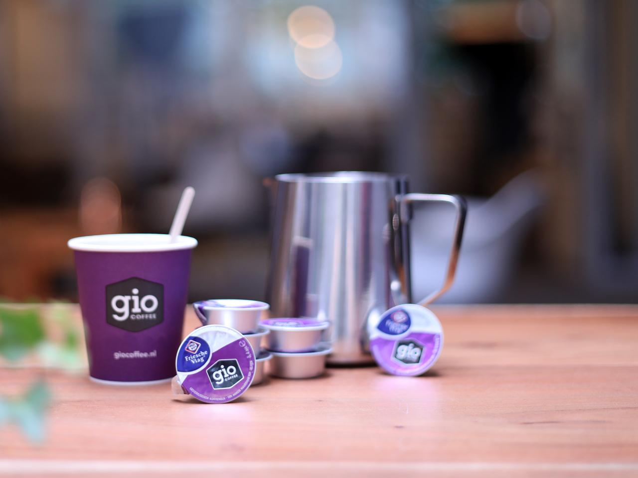 Gio Coffee Melkcupjes voor zakelijk gebruik