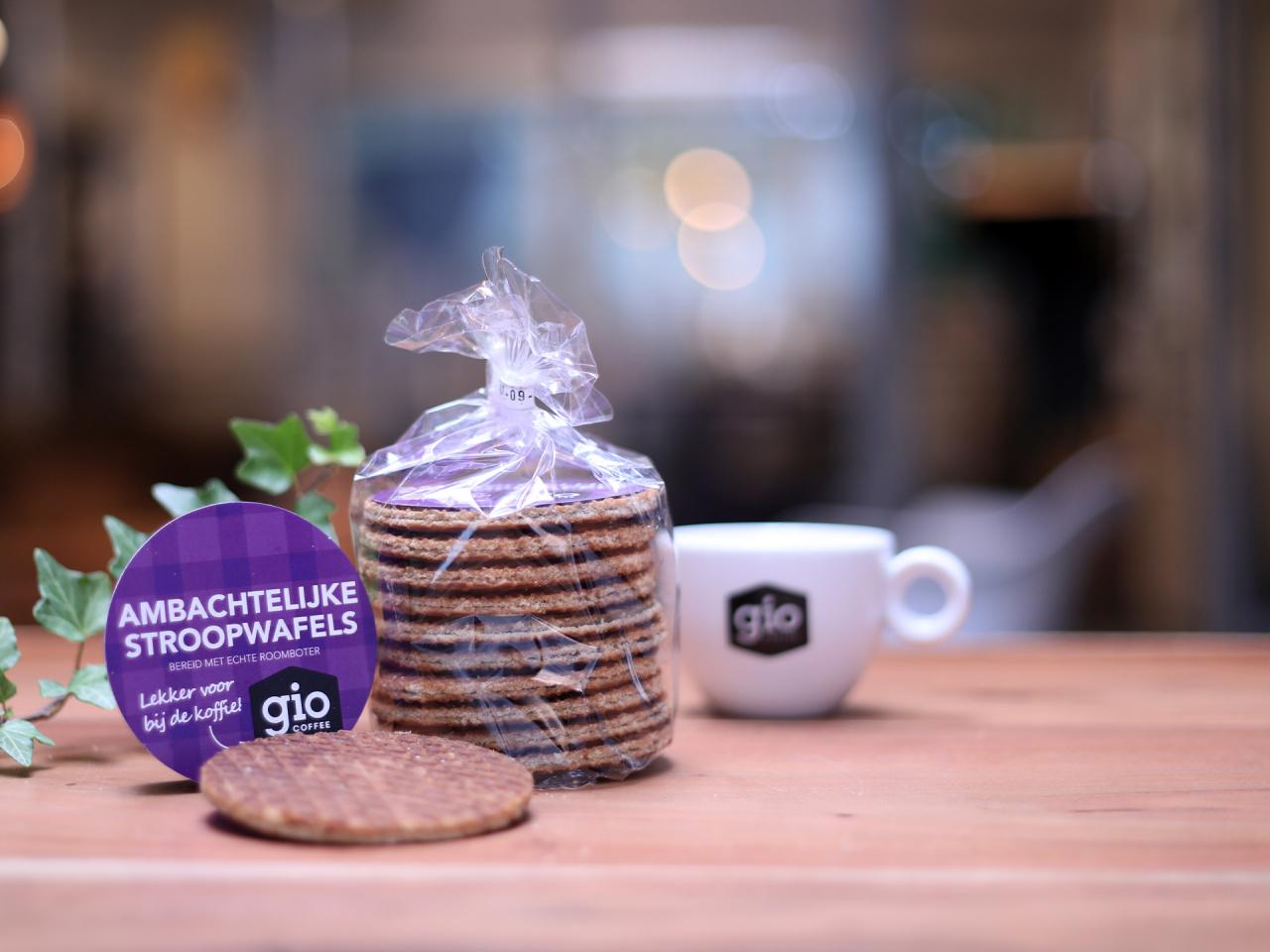 Gio Coffee stroopwafels voor bij de koffie 
