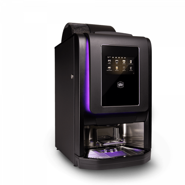 Magenta Koffiebonenmachine rechts