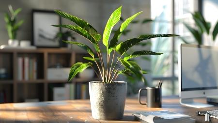 Plant op kantoor
