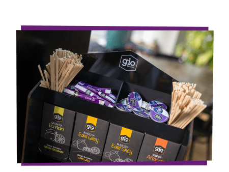Koffiehoekproducten voor zakelijk gebruik