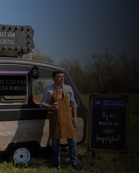 Gio Coffee - Promomaterialen Header.