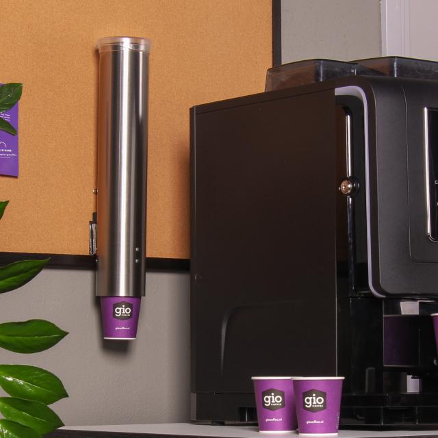 RVS Bekerdispenser van Gio Coffee