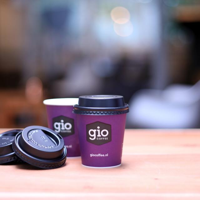 Beker deksels voor de Gio Coffee kartonnen bekers