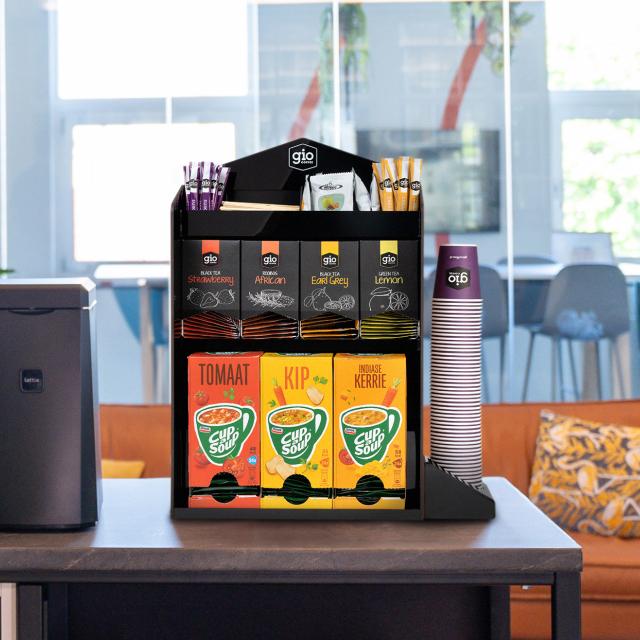 Barista voor in de koffiehoek