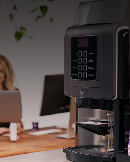 Gio Coffee koffiemachine op proef op kantoor